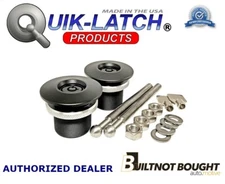 Quik-Latch QL-50 Series Black Lockable Hood Pin Kit QL-50L-LP/BP