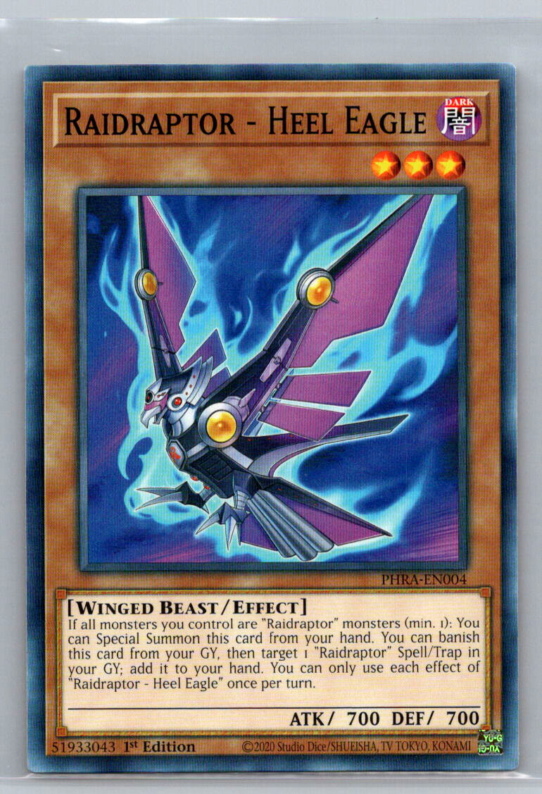 Raidraptor - Heel Eagle 2020 Yu-Gi-oh! 1st Edition Phantom Rage #PHRA-EN004