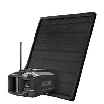 Vosker V300 4G-LTE Live View Security Autonomous Security Camera Black