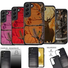 For Samsung Galaxy S22 EMBOSSED DUO SET4 Shock Dual Layer Case