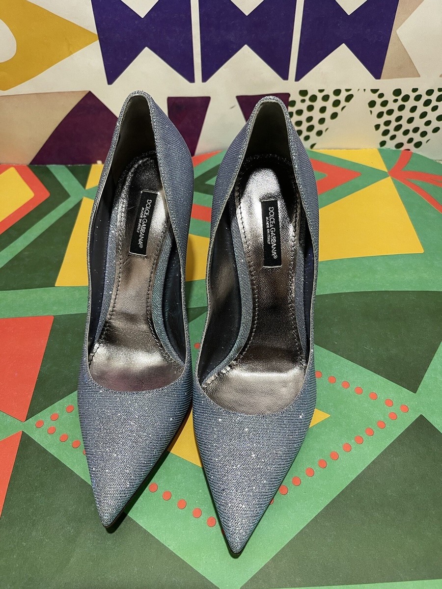 靴 Dolce & Gabbana pointed toe shoes 7 DOLCE & GABBANA Shoes Black Patent Leather High Heels Pumps