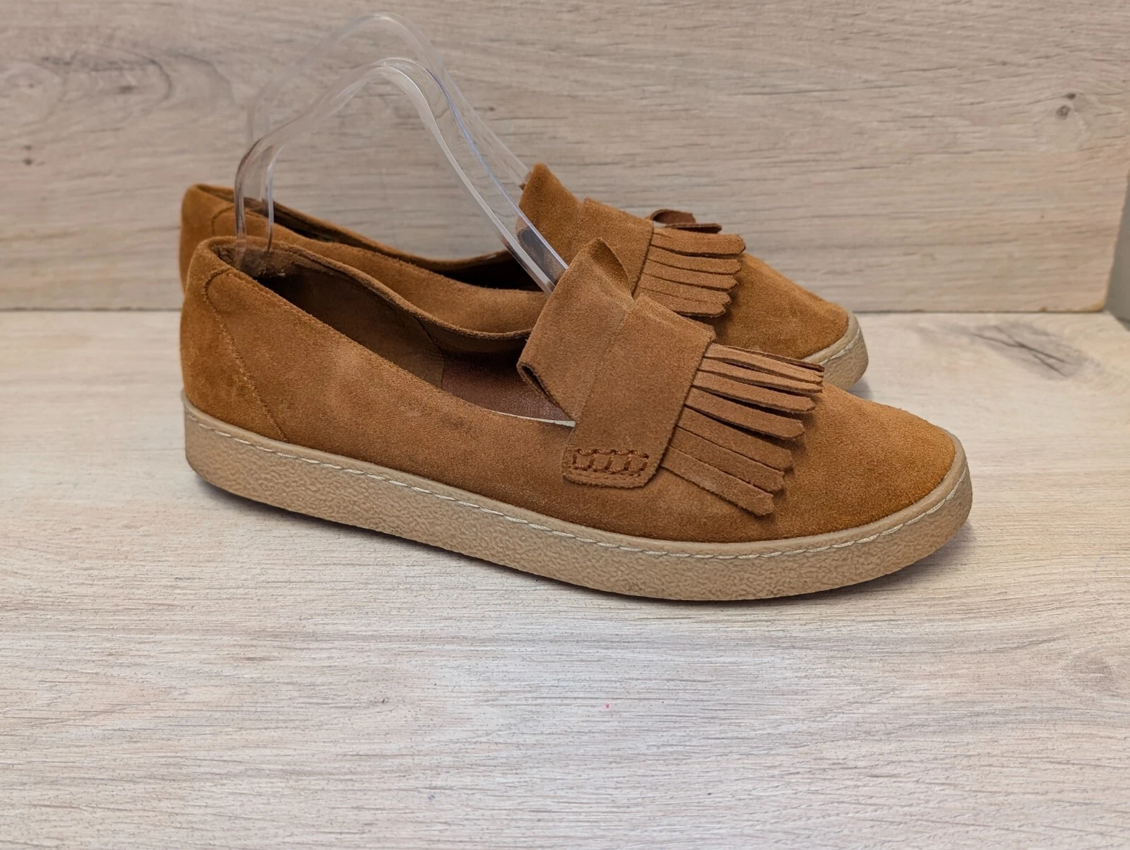 Clarks Lilia Lottie scarpe ballerine da donna in camoscio marrone uk 7D