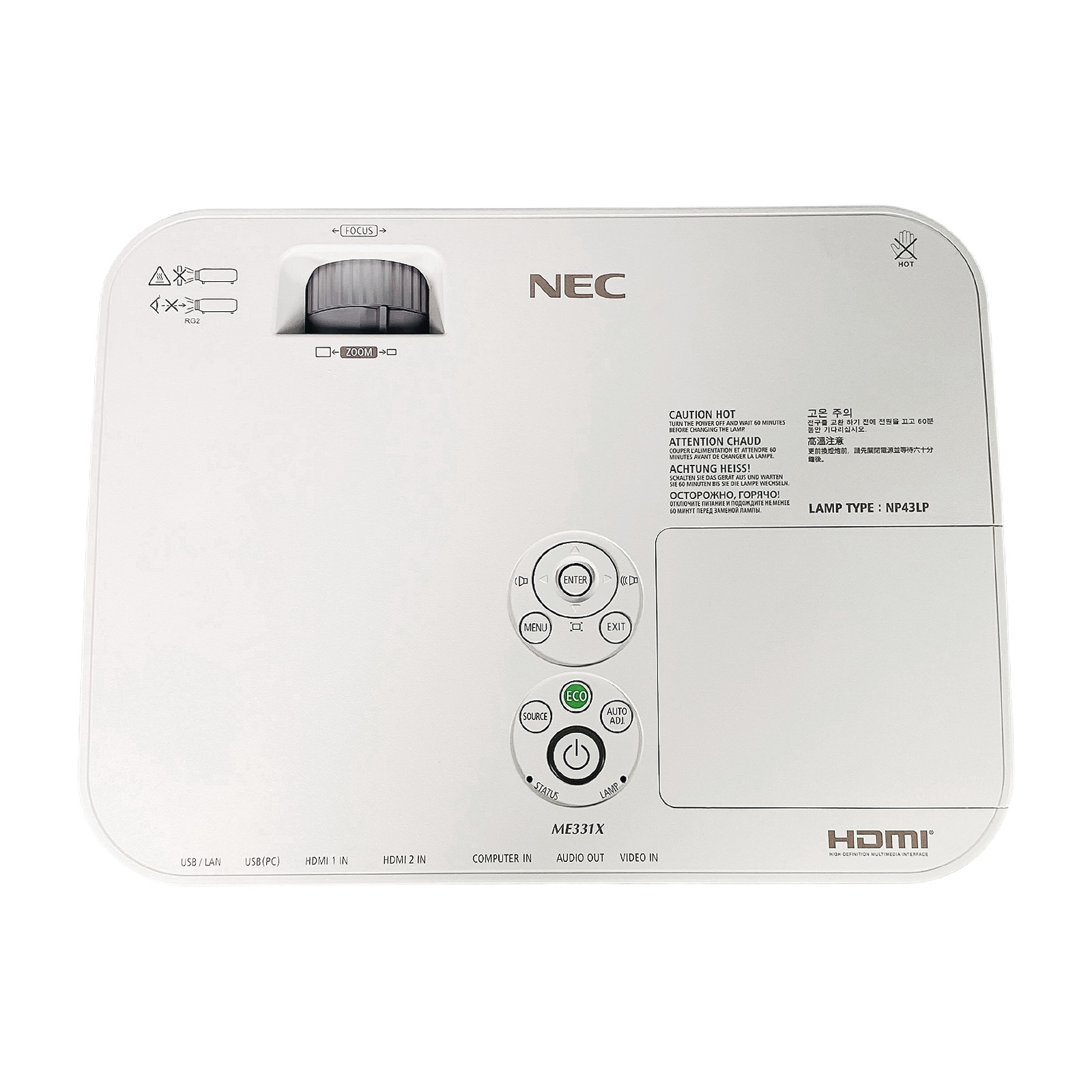 Top-Rated NEC Reliability 3LCD Projector ECO Mode 3300 Lumens 2160p w/Bundle 🎬