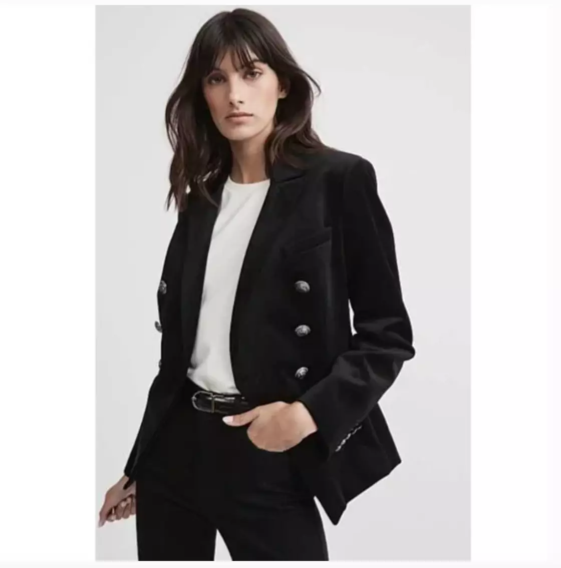 Witchery top velvet blazer