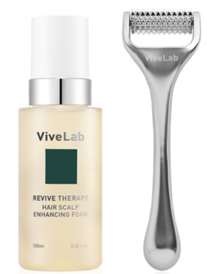 [VIVELAB] Revive Therapy Hair Scalp Enhancing Foam + Needle Roller Set