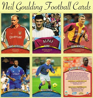 Topps Premier Gold 2001   Premier League   Fußball Karten #1 bis #124