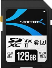 SABRENT SD Memory Card 128GB (V90) Super Fast UHS-II