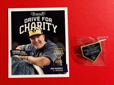 MILWAUKEE BREWERS PAT MURPHY Collector Player Pin & Baseball Card 2024 MLB SGA