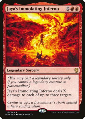 Jaya's Immolating Inferno 133 Rare Dominaria DOM MTG