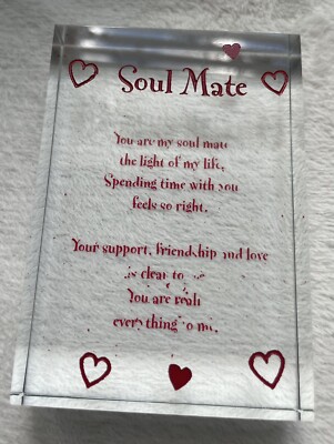Soulmate Glas Liebesmedaille