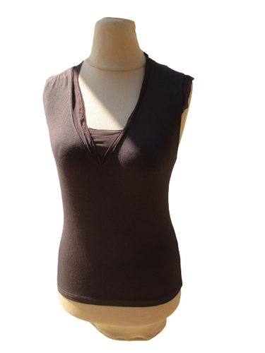 Débardeur femme occasion Gérard Darel Marron Taille 38