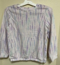 Cat  Jack Girls Fleece Tie Dye Shirt Large