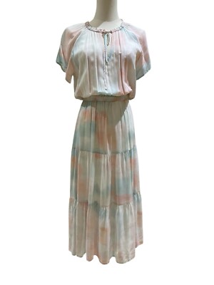 cloth and stone midi dress Anthropologie Cloth & Stone Tie Dye Midi Dress Boho Summer Multiple Sizes  NEW