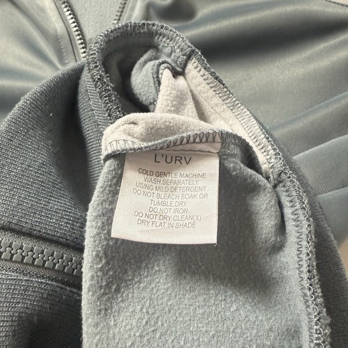 L'urv women's jacket long sleeved green zip front gym work-out pockets Size S - Picture 7 of 9