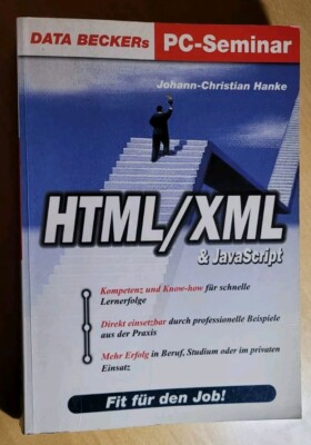 ISBN 3815820553 | Johann-Christian Hanke | HTML-XML & JAVASCRIPT | gebr. gut erh