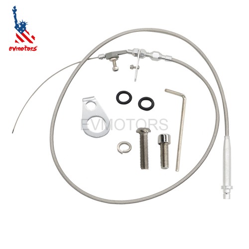 For GM Chevy Trans 350 TH350 Braided Transmission Kick Down Cable Detent NEW eBay