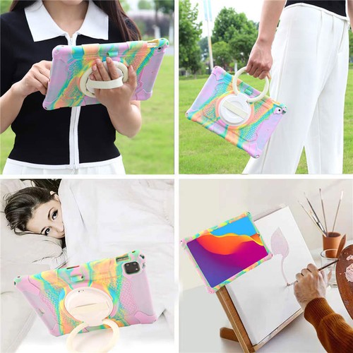 For iPad Air 10.9" 2022 Pro 11" Shockproof Silicone Case Kids Strap Stand Cover - Picture 29 of 64