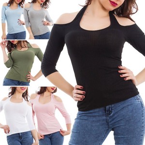 maglia scollata donna