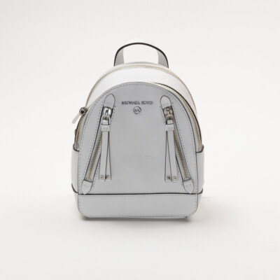Michael Michael Kors Brooklyn Mini Leather Backpack White  display picture 2