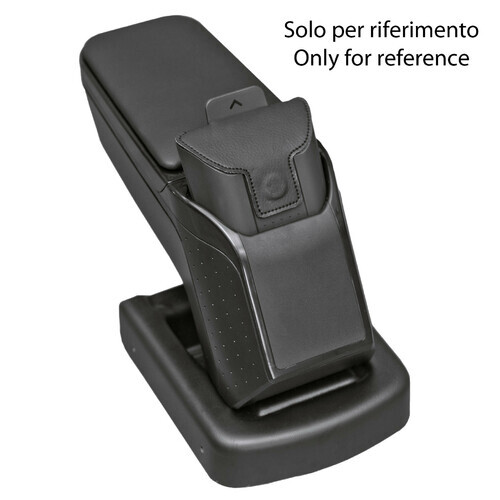 Scatola per Braccioli per Auto per 2019-2023 Dacia Duster II, Bracciolo a Doppio Strato con 7 Porte di Ricarica USB Scatola Portaoggetti per Console Centrale in Pelle PU Nera