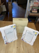 Set of 2 Laura Ashley PARFUMS Picture Frames New in Box 4"x6"  3 1/2"x5"