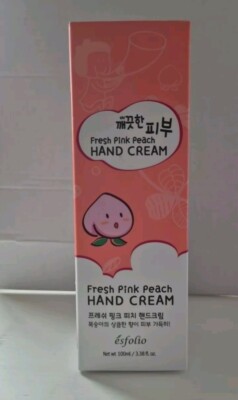 ESFOLIO Pure Skin Fresh Pink Peach Handcreme Koreanische Schönheitspflege 100ml NEU