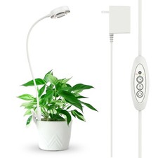 Dimmable Grow Light Clip On 10W for Indoor Plants Veg Seed Staring Full Spectrum