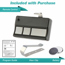 For Liftmaster Security Plus 05/99 973LM 3 Button Garage Door Opener Remote