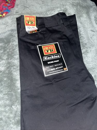 fb county work pants size 32x32 Black