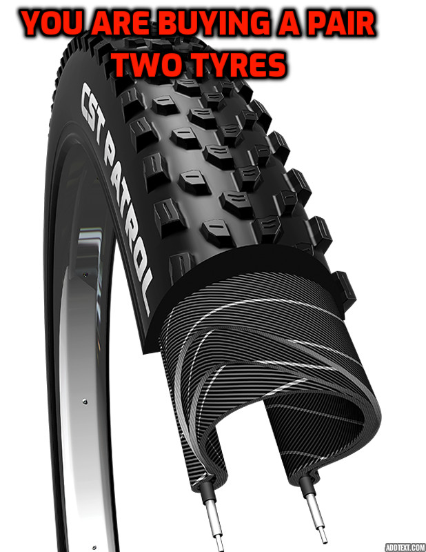 Coppia Pneumatici CST Patrol 27,5 x 2,25 per MTB