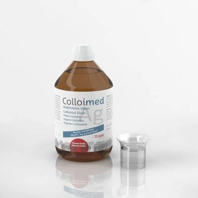 Argento Colloidale Colloimed 25 PPM - Alta Concentrazione - Ag 99,99% - 500 ml