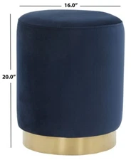 Safavieh ELSWORTH OTTOMAN, Reduced Price 2172730667 SFV3558A