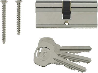 Yale 6-poliges Eurozylinderschloss 30/45 (75 mm) Nickel B-ED2540KA-SNP-B, 25:10:40