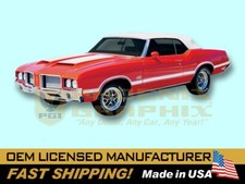 1970 1971 1972 Oldsmobile Cutlass 442 Vinyl Decals Stripes Kit