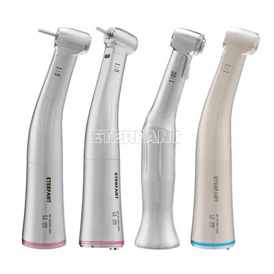 ENTERFANT NSK Style Dental 1:1/1:5/20:1 Fiber Optic LED Increasing Contra Angle Handpiece