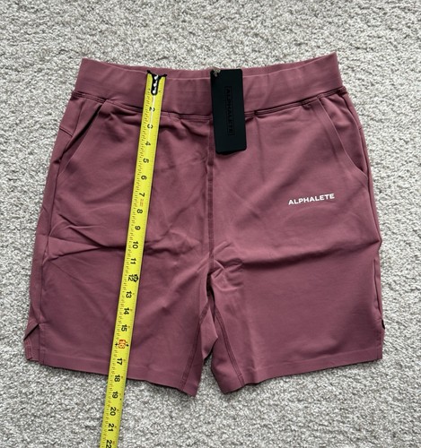 alphalete activewear Herren Premium Trace Shorts 8 in Mauve Größe M Stretch - Bild 3 von 8