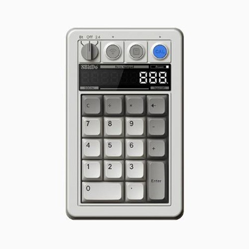 8Bitdo Retro 18 Mechanical Numpad Bluetooth/2.4G/Wired Supports Calculator Mode - Picture 3 of 19