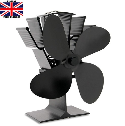 4 blade Stove Fan - Eco Heat Powered for Wood/Log Burner or just Thermometer - Picture 8 of 9