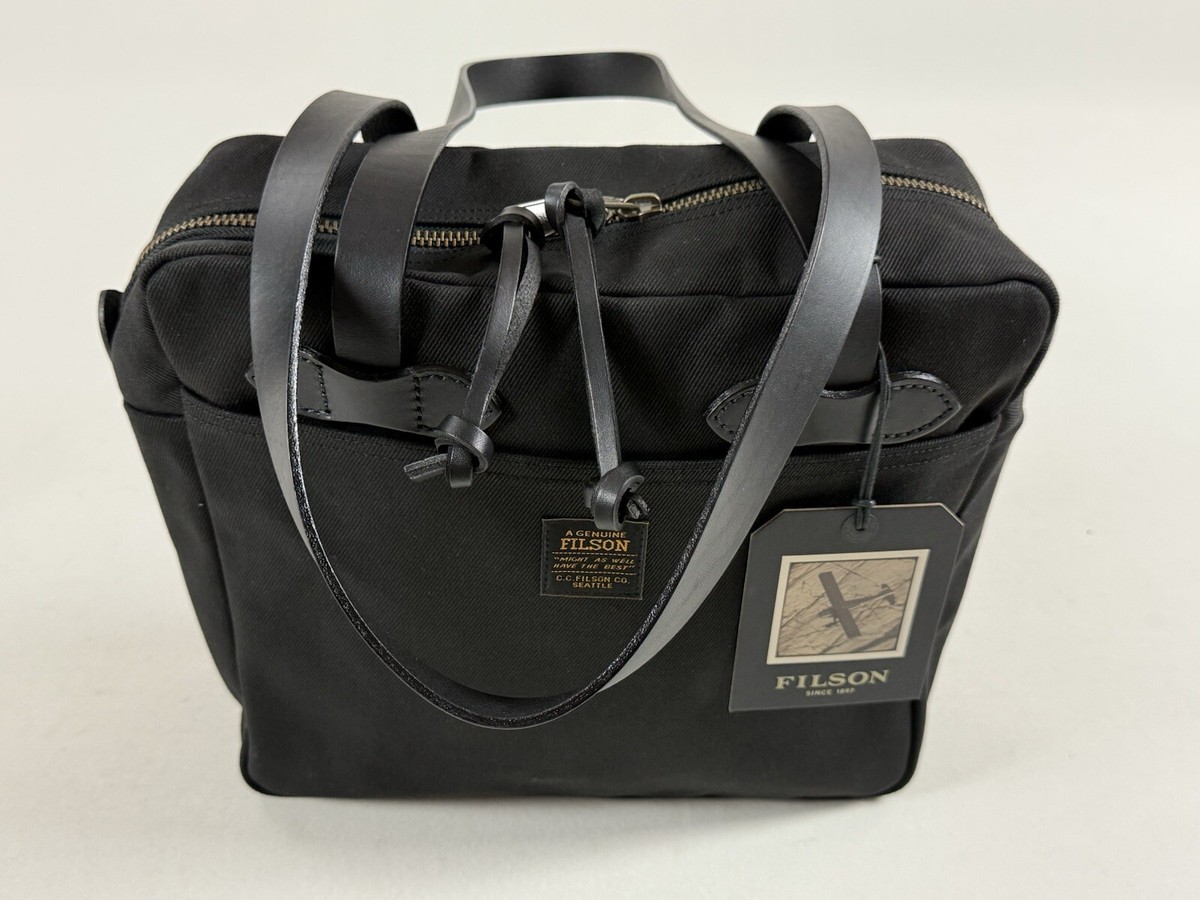 FILSON SMALL ZIPPER TOTE BAG BLACK NWT | eBay FILSON SMALL ZIPPER TOTE BAG BLACK NWT | eBay