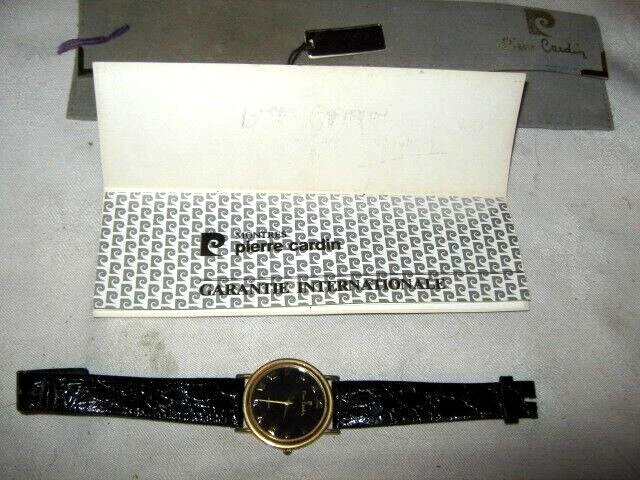 A Cased Pierre Cardin Black Face Quartz Ladies Watch 0512 with Warranty Card - Image 3 of 4