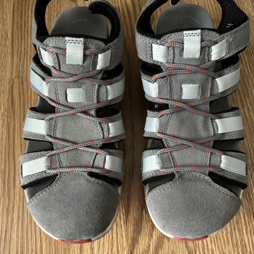 Clarks Leather Adjustable Fisherman Sport Sandals Vapor Mist Size 8 - Picture 5 of 10