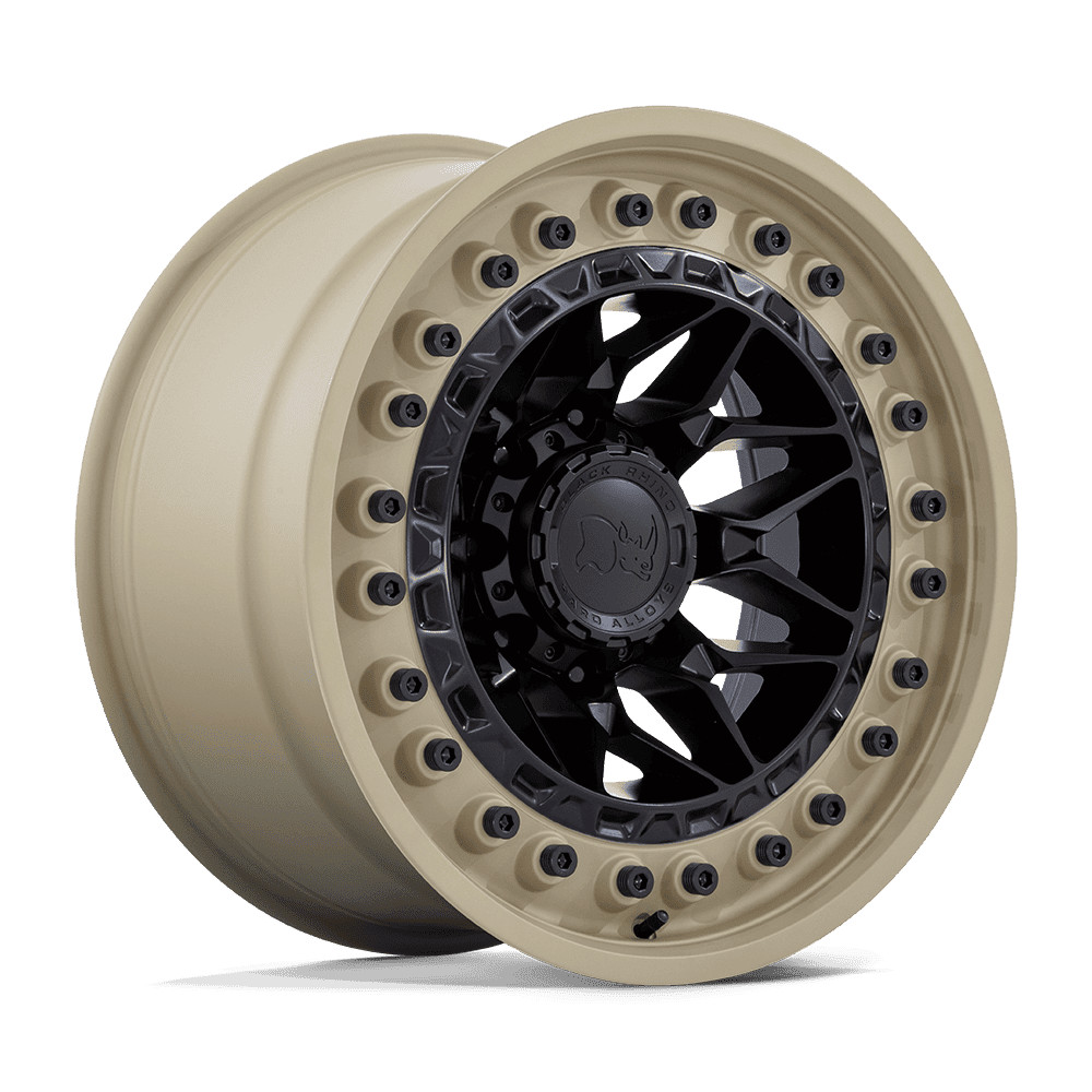 Image of 20 Inch Rims Wheels Sand Black Rhino Alpha 20x10 6x5.5 Lug GMC Sierra Truck