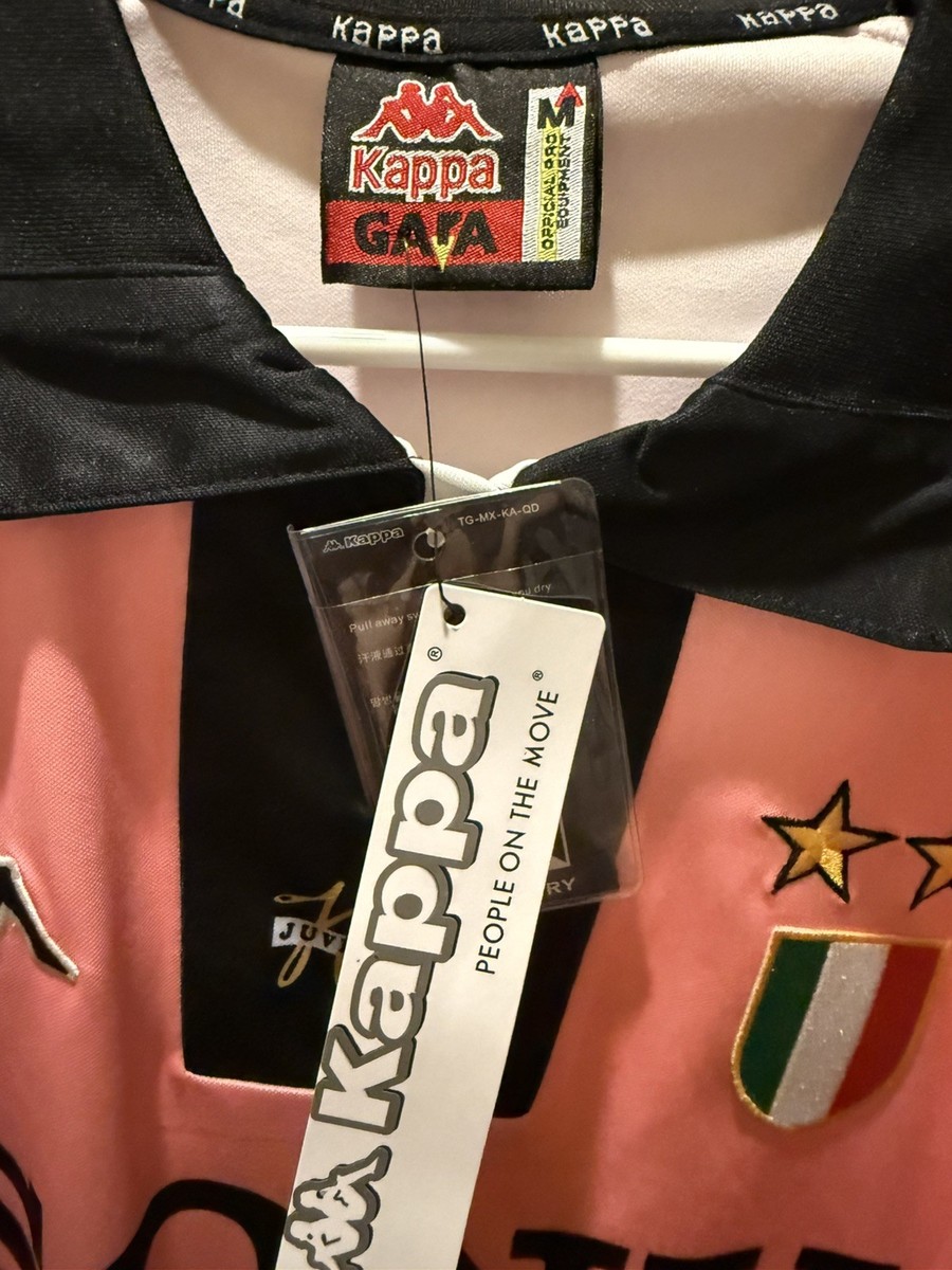 Juventus 1997/98 Zidane #21 Kappa Pink Soccer Football Futbol
