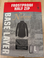 Natural Reflections Frostproof Half Zip Base Layer Women's Large Gray