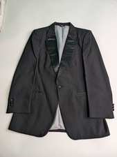 Vtg Christian Dior Monsieur Tuxedo Blazer Jacket Mens Size 41L One Button Black