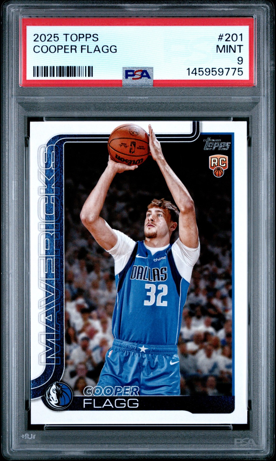 2025 TOPPS #201 COOPER FLAGG PSA 9