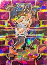 2024 Panini Select WNBA - Concourse Diamond DeShields #100 Purple Ice Prizm /149