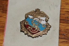 Original Eagle w Cross Swords Gold Filled Hat Pin Salesman sample from 1908 NOS*