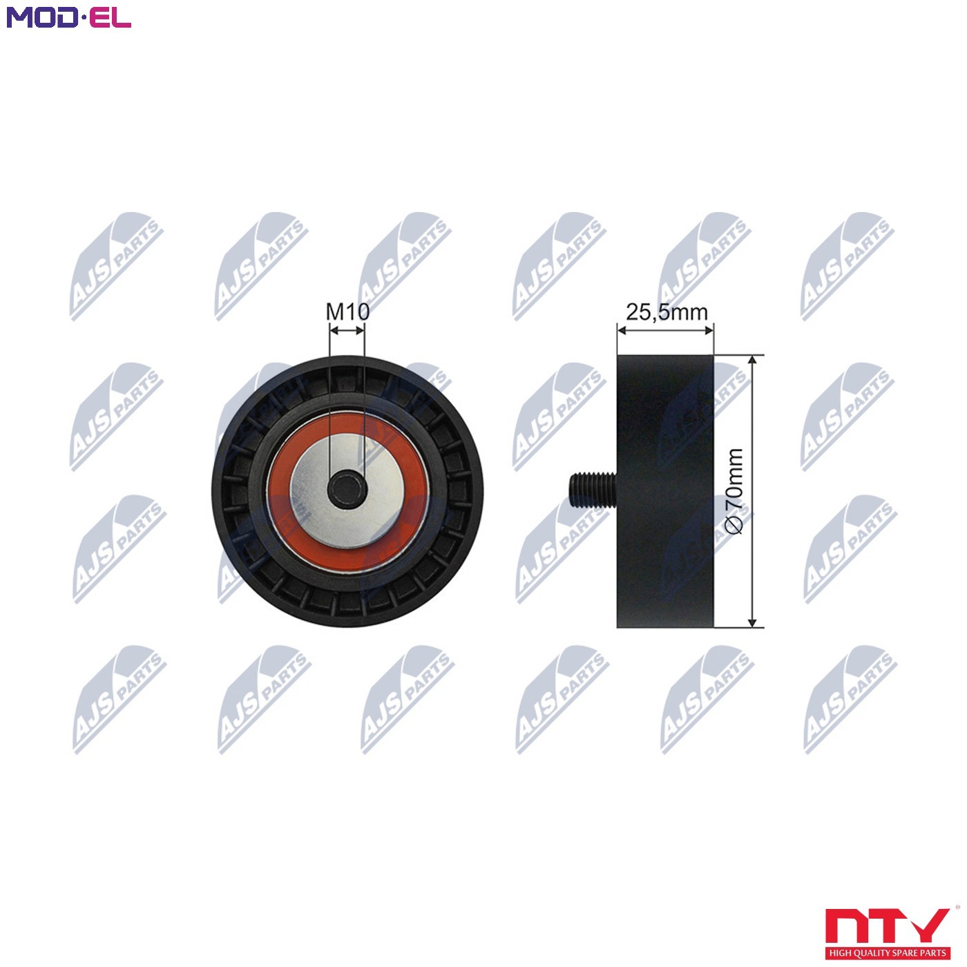 Nty Pulley Idler V-Belt For Bmw 3 (E36, E46), 5 (E34, E39) 90-05 - Image 9