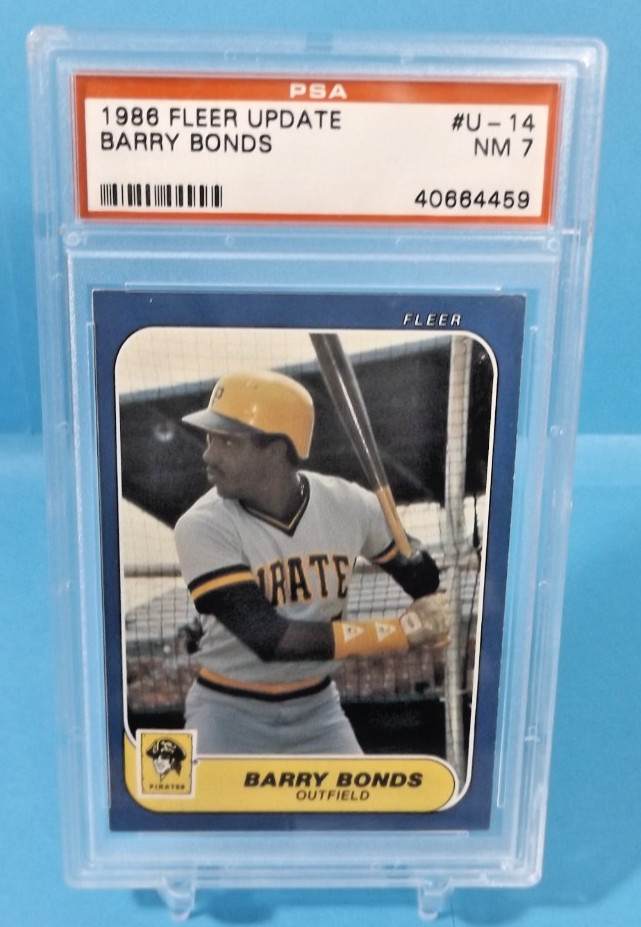 1986 Fleer Update #U-14 PSA 7 - Barry Bonds RC - Pittsburgh Pirates